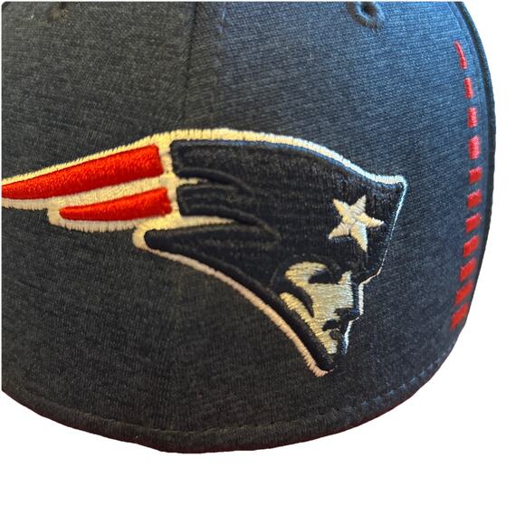 Patriots NFL hat embroidered y2k red New Era Block Team 49 Hat-Navy/Red NFL - Picture 2 of 8